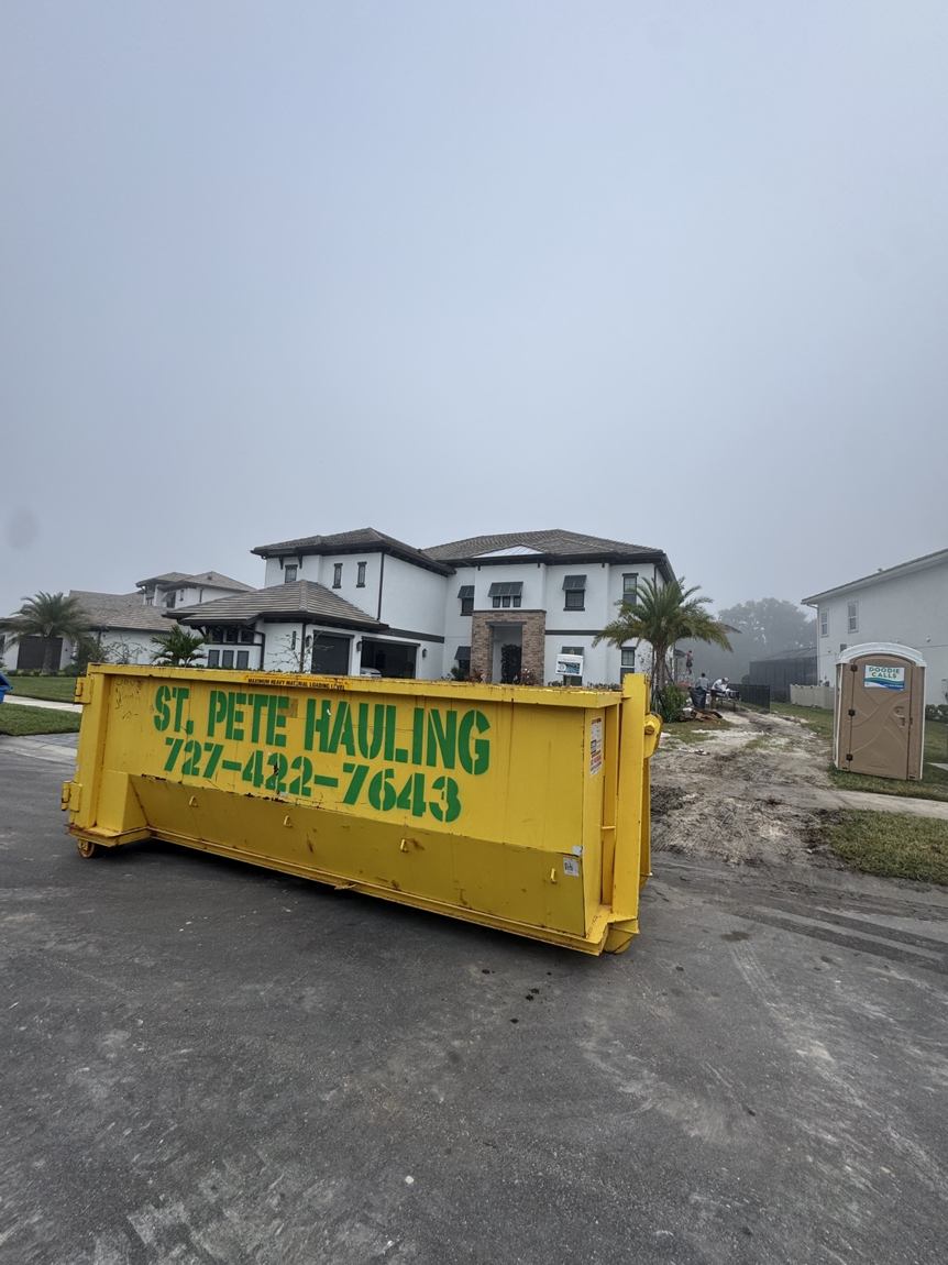 St Pete Hauling 15-yard dumpster